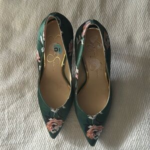 Jessica Simpson floral heels